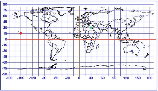 Mapa Mundi com Latitudes e Longitudes – para colorir