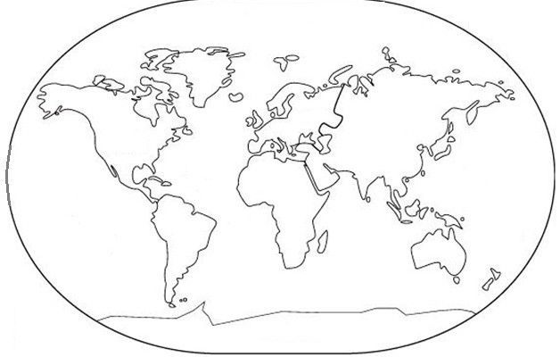 Mapa Mundi Interativo para Colorir – PDF para Imprimir